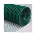 Malla de alambre soldado con recubrimiento de PVC verde